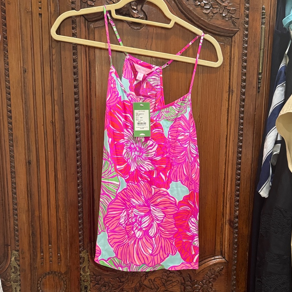 Lilly Pulitzer Pink and Blue Floral Dress